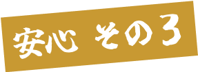 安心その3
